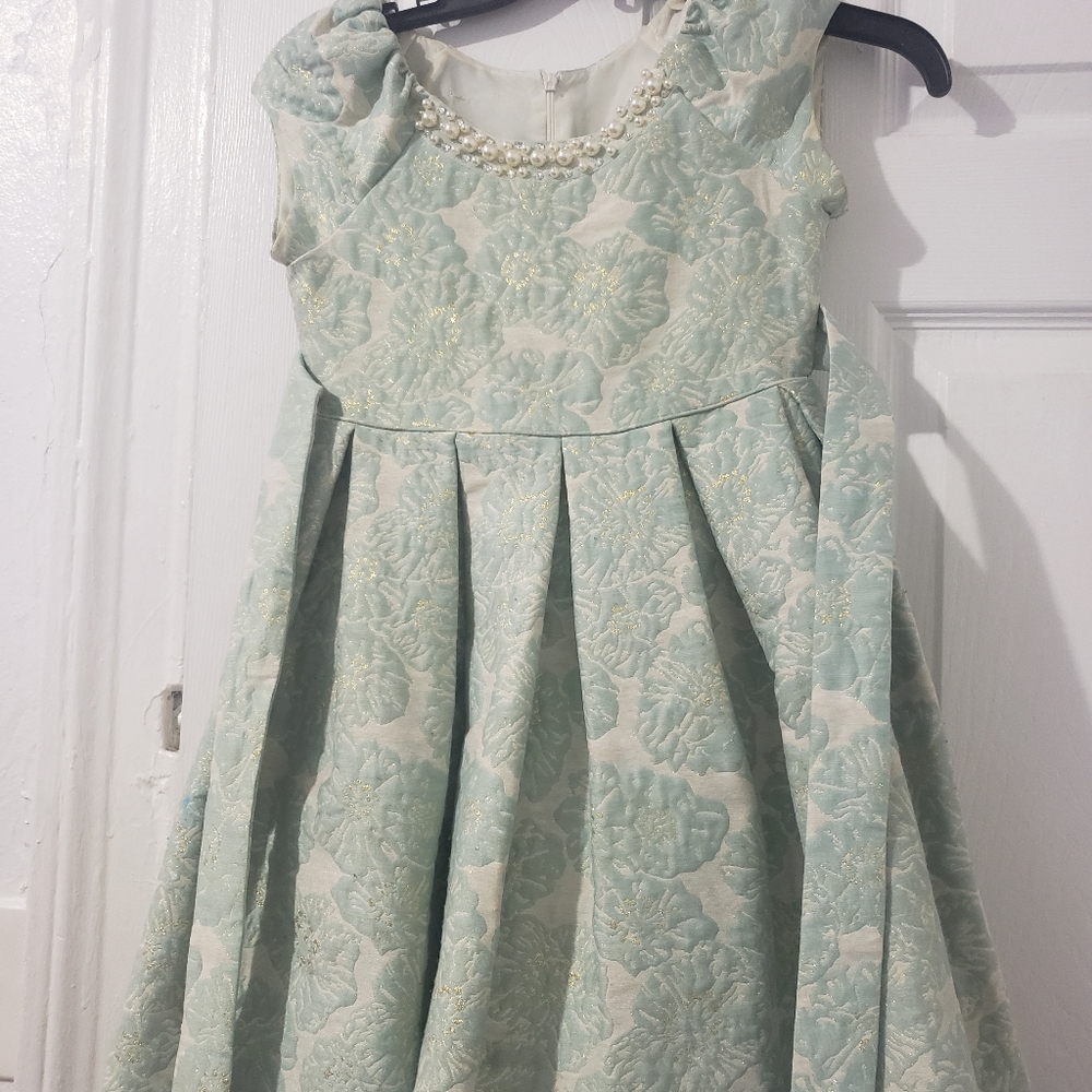 Jacquard print dress